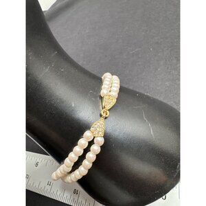 Napier Womens Faux Pearl & Gold-Tone Bracelet